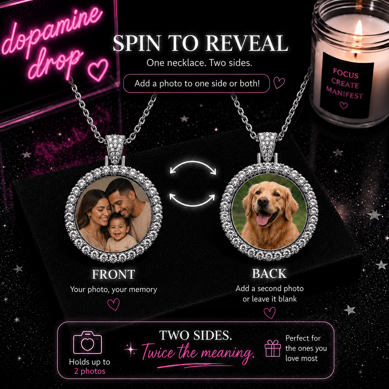 Custom Photo Memory Necklace
